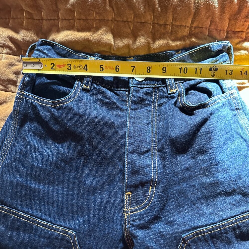 Jesse Kamm patchfront handy pants, dark blue denim ~ small size 6 (please read) - Picture 7 of 10